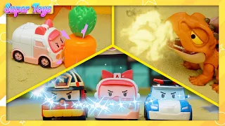 Defeat the Sand Villains with Super Toy Friends!  | 로보카 폴리 자동차 장난감 협동 역할 놀이[슈퍼토이즈] Ep6