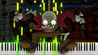 Graze the Roof - Plants vs Zombies Soundtrack | Piano Tutorial [MIDI]