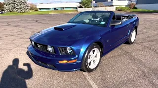 2007 Ford Mustang GT convertible test drive.