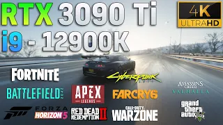 RTX 3090 Ti + i9 12900K | Test in 10 Games l 4K