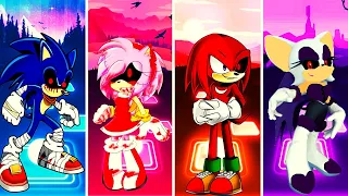 Sonic EXE vs Amy EXE vs Knuckles EXE vs Rouge EXE | Tiles Hop