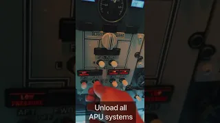 B737 APU shutdown procedure