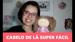 CABELO DE LÃ SUPER FÁCIL PARA BONECA RUSSA