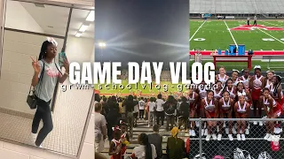 GAME DAY VLOG: grwm, school vlog, game day