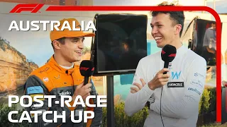 Lando Norris And Alex Albon's Funny Post-Race Chat! | 2022 Australian Grand Prix