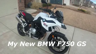 Walk Around of My New BMW F750 GS Adventure Motorcycle