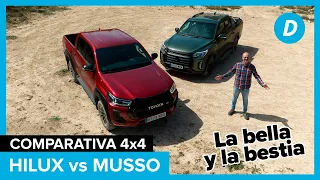 Comparativa 4x4 ¡al límite!: SsangYong Musso vs Toyota Hilux | Prueba off road | Diariomotor