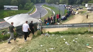 Final Lap @ 24 Std Rennen 2023 Nürburgring Nordschleife Brünnchen Grüne Hölle 24hNBR Frikadelli