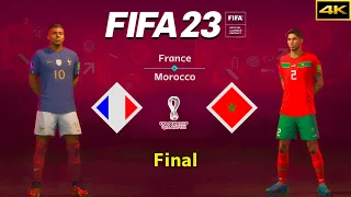 FIFA 23 - FRANCE vs. MOROCCO - FIFA World Cup Final - Mbappé vs. Hakimi - PS5™ [4K]