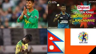 Sandeep Lamichhane  wicket in CPL Against TKR