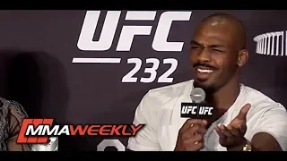 Jon Jones Bullies Reporter at UFC 232 Press Conference