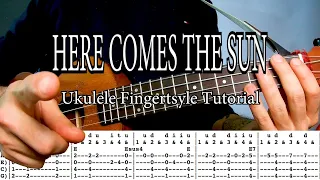 Here Comes The Sun - THE BEATLES Ukulele Fingerstyle with TABS