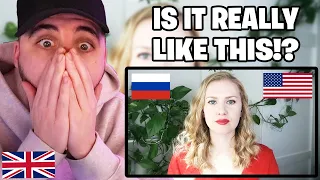 Brit Reacts to What surprised me about USA 🗽 Russian immigrant