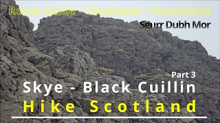 073 Sgurr Dubh Mor, Isle of Skye, Scotland. Perfect conditions to navigate a 3D maze on the Cuillins