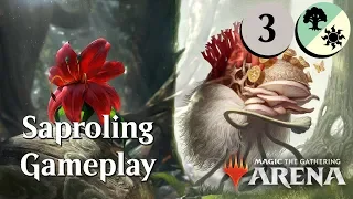 MTG Arena Beta | GW Saprolings DeckTech (kinda) & Gameplay Ep. 3 [Mythics & Wins]