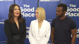 D'Arcy Carden, Kristen Bell, and William Jackson Harper Discuss The Good Place Finale