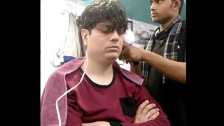 Traditional Indian Head & Upper Body Massage By Young School Barber