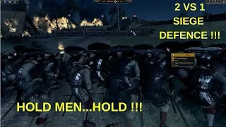 Total War: THRONES OF BRITANNIA 2 VS 1 Siege Defence