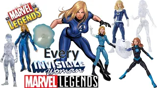 *see newer video* Every Marvel Legends Invisible Woman Toybiz & Hasbro Comparison List Fantastic 4