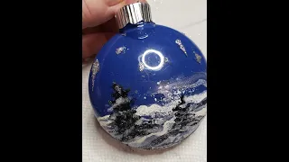 Easy DIY Christmas Ornaments with alcohol inks. Part 3.