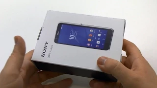 Распаковка Sony Xperia E4 в белом цвете (unboxing)