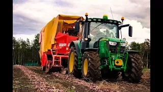 RED ONION HARVEST 2017 3x JOHN DEERE & GRIMME SE 75-30