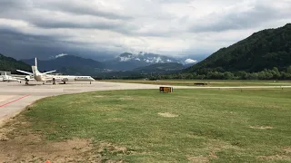 Adria Airways 🇨🇭  Saab 2000 takeoff at Lugano Airfield