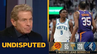 UNDISPUTED | Edwards calling Durant an Old A** N***a - Skip on Timberwolves beat Suns 120-95 Game 1