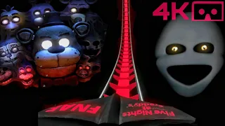 VR 360 FNAF HALLOWEEN Horror Scary Roller Coaster 🔴 FIVE NIGHTS AT FREDDY'S immersive 4K ride