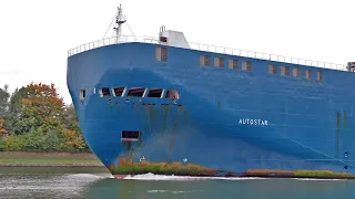 UP CLOSE LARGE SHIPS AT KIEL CANAL - 4K SHIPSPOTTING GERMANY OCTOBER 2022