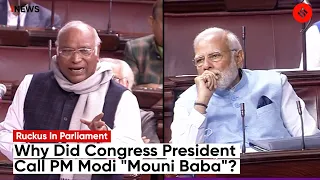 Mallikarjun Kharge Calls PM Narendra Modi "Mouni Baba", Triggers Commotion | Parliament Session