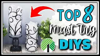 TOP 8 Must Try DOLLAR TREE DIYs | Modern Home Decor Hacks & Crafts | Fave Easy Projects on a Budget!