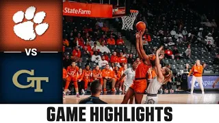 Clemson vs. Georgia Tech Women's Basketball Highlights (2022-23)