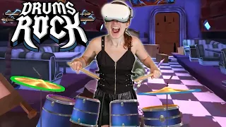 ROCK BAND in VR? Drums Rock is CRAZY Addictive!