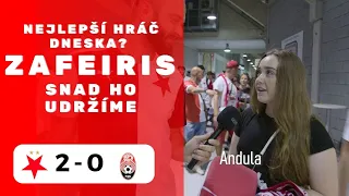 🔴Slavia 2 : 0 Zorya | Nejlepší hráč zápasu | Zafeiris- rychlej technickej, snad ho udržíme ⚪️