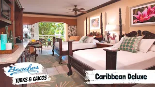 Caribbean Deluxe Room DD & DK | Beaches Turks & Caicos | Complete Walkthrough Tour & Review 4K