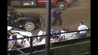 Big Modified crash Accord Speedway