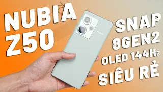 ĐẬP HỘP NUBIA Z50 - SNAPDRAGON 8G2, OLED 144HZ, CAM ĐẸP, PIN TRÂU SẠC NHANH GIÁ SIÊU RẺ!