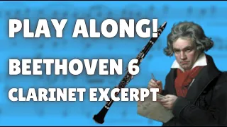 Play Along! Beethoven Symphony 6, mvt 1 Clarinet Excerpt - Orchestral Track WITHOUT CLARINET