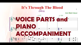 SSA - IT'S THROUGH THE BLOOD - VOICE PART AND PIANO