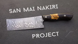 How I Made a San Mai Nakiri Knife