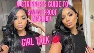 SWEAT PROOF MAKEUP!! GRWM 💋💕 #gensvlogs #strippervlogs