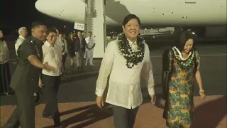 WATCH: President of the Philippines arrives in Hawaii