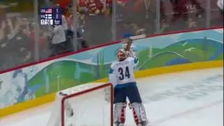 Miikka Kiprusoff USA - FIN Olympic 2010