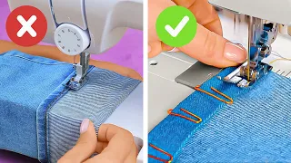 حيل خياطة ذكية لحفظ ملابسك القديمة وأموالك ✂️👖