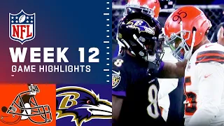 Browns vs. Ravens Week 12 Highlights | NFL 2021