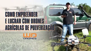 Como empreender e lucrar com drones agrícolas de pulverização