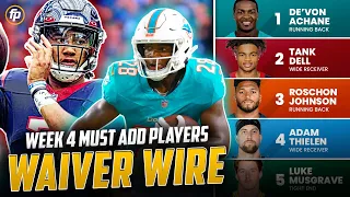 Week 4 Waiver Wire Pickups | Must-Have Players to Add to Your Roster (2023 Fantasy Football)