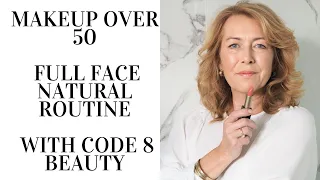 makeup over 50 full face natural routine with code 8