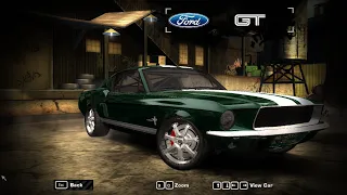 nfs most wanted  - 1967 Ford Mustang Fastback Mod Gameplay